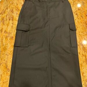 Sandro Black Pencil Skirt with Pockets